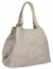 Bőr táska shopper bag Vittoria Gotti bézs 5566-Sbe